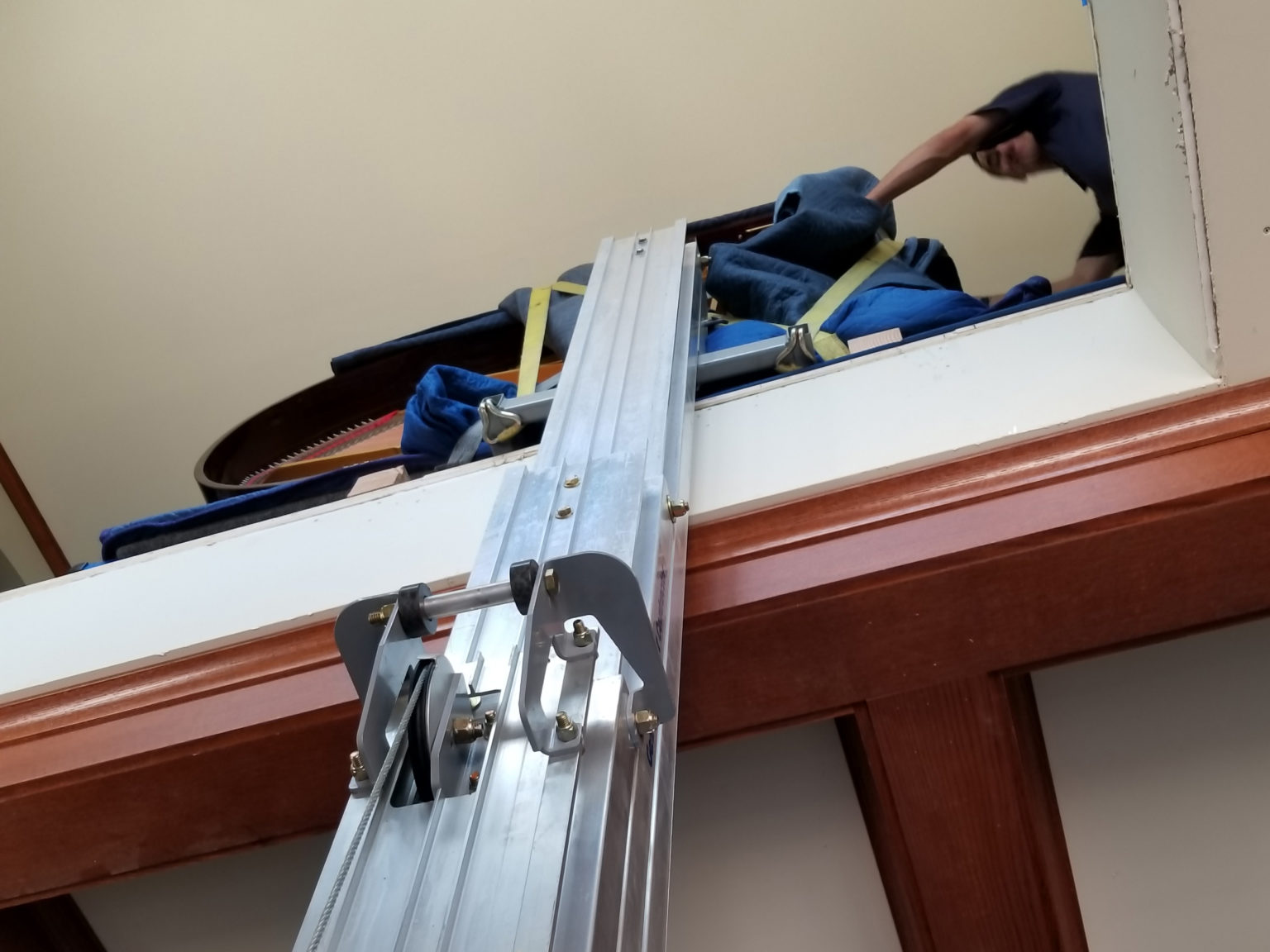 Piano Lifted to Second Floor - Little Valley Piano Service, LLC